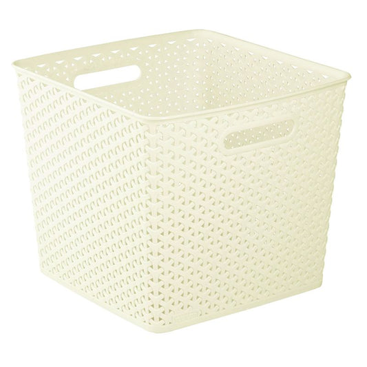 Curver Plastic Basket 25 Litres - Cream My Style by Curver