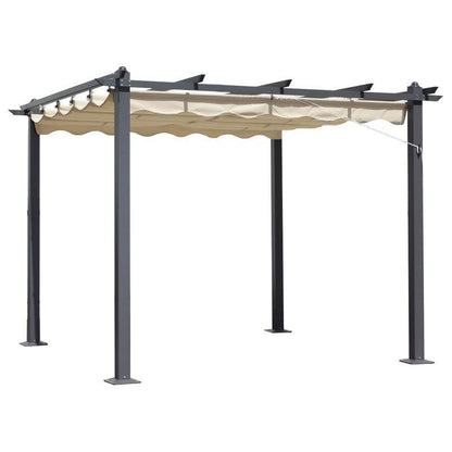 Croft Premium Garden Gazebo 3x3m Aluminium by Croft with a Cream Canopy