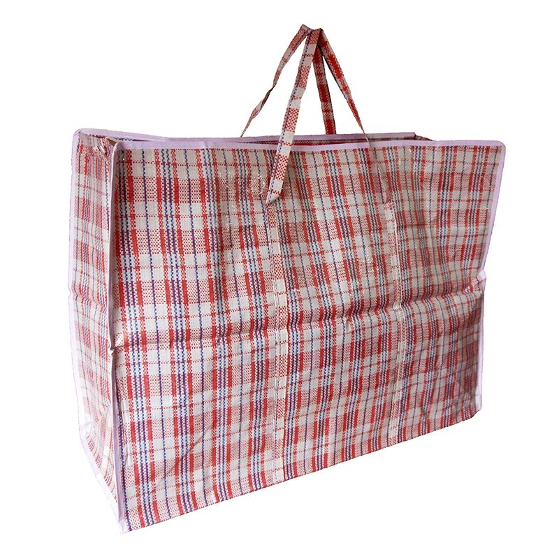 Essentials Plastic Bag 98cm - White & Red by Essentials