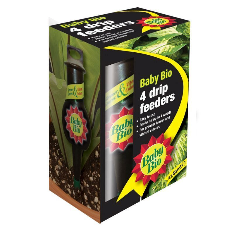 Baby Bio Baby Bio 4 Drip Plant Feeders Original 4 Pack 40ml