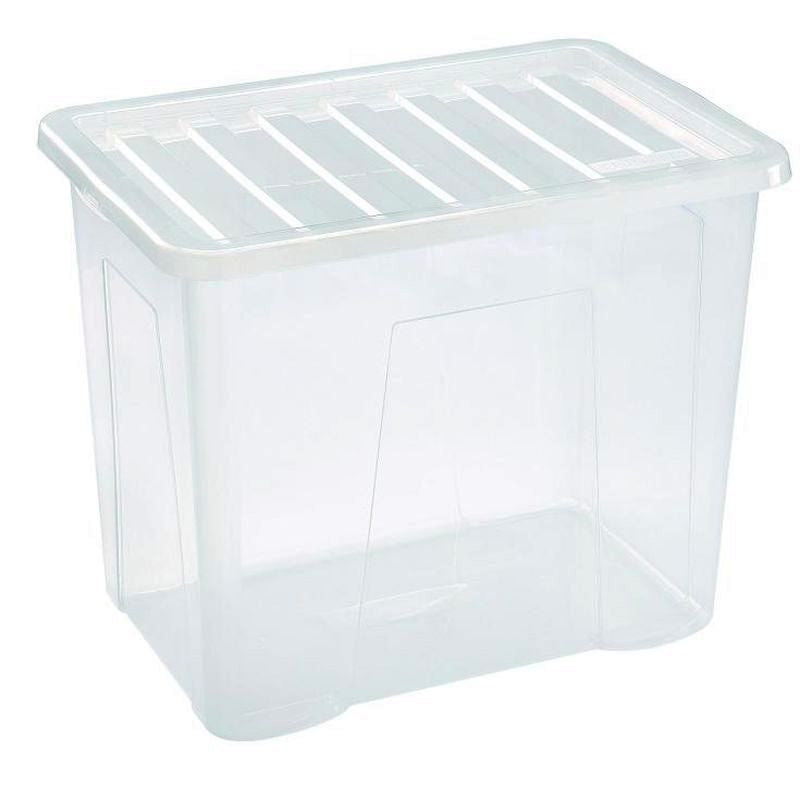 Premier Plastic Storage Box 80 Litres Large - Clear by Premier