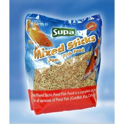 Supa Mixed Pond Sticks (6 Litre)