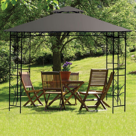 Croft Merion Garden Replacement Gazebo Cover by Croft - 3 x 3M Charcoal