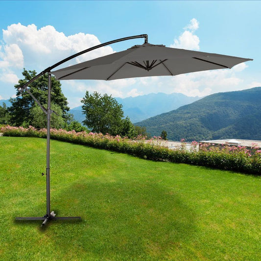 Croft Overhang Garden Parasol by Croft - 3M Charcoal