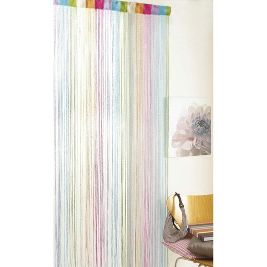 Essentials Multi-Colour & Silver String Door Curtain 90 x 200cm