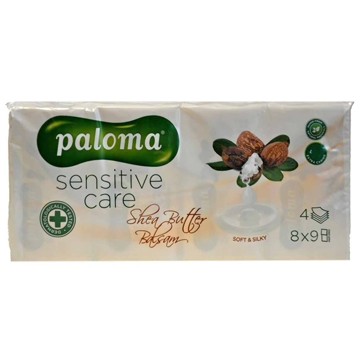 Paloma 4 Ply 8 x 9 Pocket Tissues Shea Butter