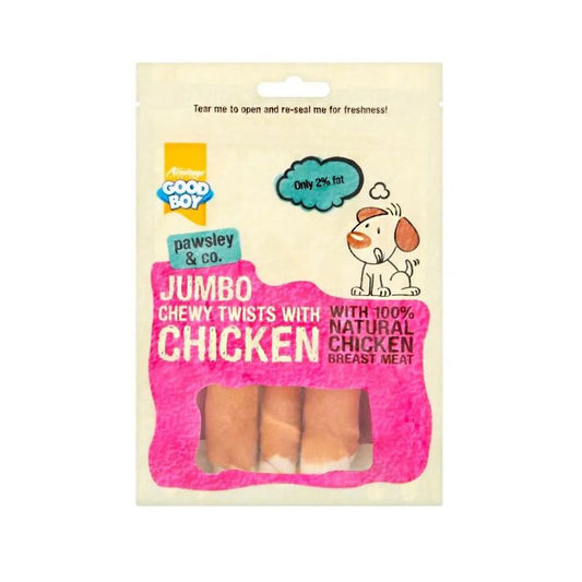 Good Boy Good Boy Jumbo Chicken Chewy Twists 100g