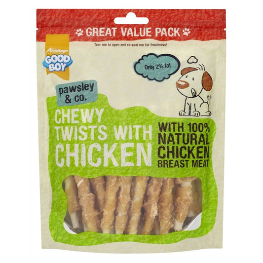 Goodboy Good Boy Chewy Twists With Chicken Jumbo Pack 320g