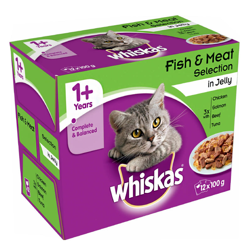 Whiskas Whiskas 1+ Cat Food Pouches 12 Pack