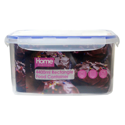 Kitchen Collection Plastic Food Container Rectangle 4.4 Litres - Clear Essentials by Kitchen Collection