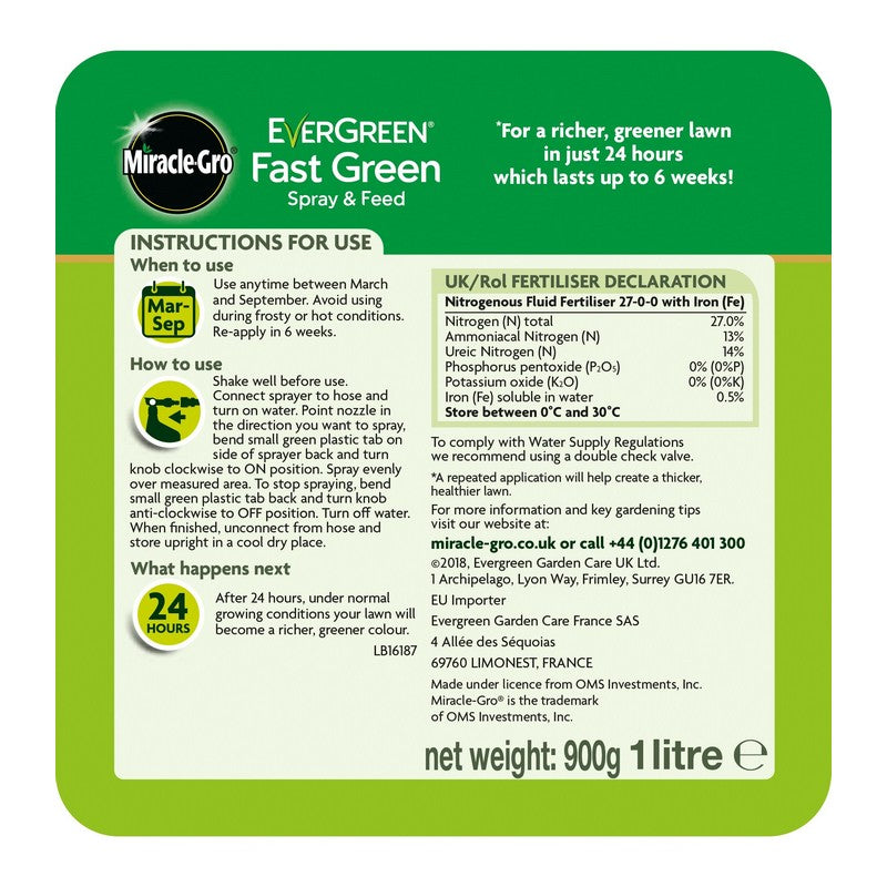 Miracle Gro Miracle Gro 1L Fast Green Spray & Feed