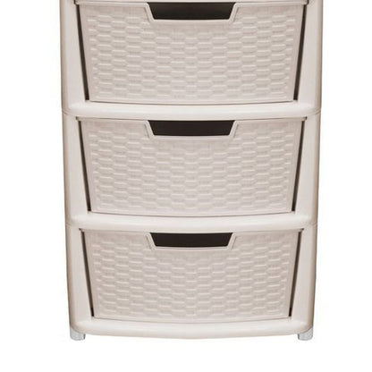 Premier Plastic Storage Unit 4 Drawers 135 Litres Extra Large - Beige by Premier