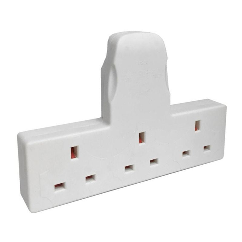 Status 3 Way Cable Free Socket - White