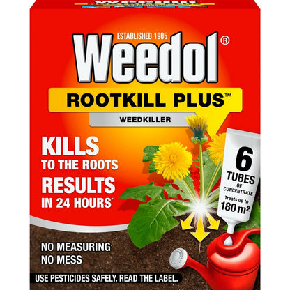 Weedol Weedol 6 Pack Rootkill Tubes Weed Killer - 180 Square Metres Coverage