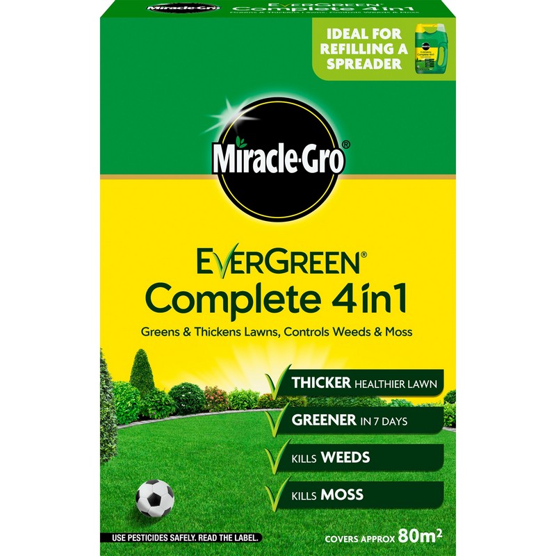 Miracle Gro Miracle Gro 2.8kg 4-in-1 Complete Lawn Feed - 80 Square Metres Coverage