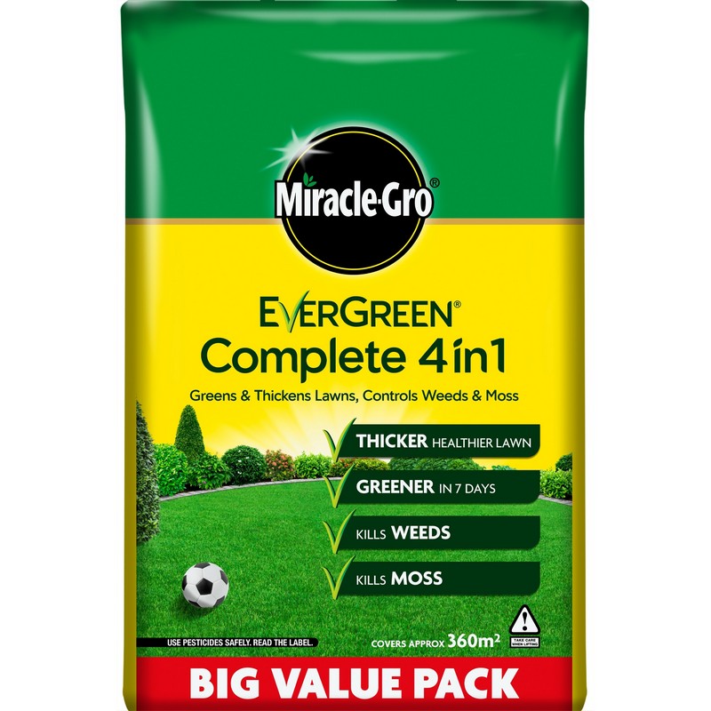 Miracle Gro Miracle Gro 12.6kg 4-in-1 Lawn Feed Complete - 360 Square Metres Coverage