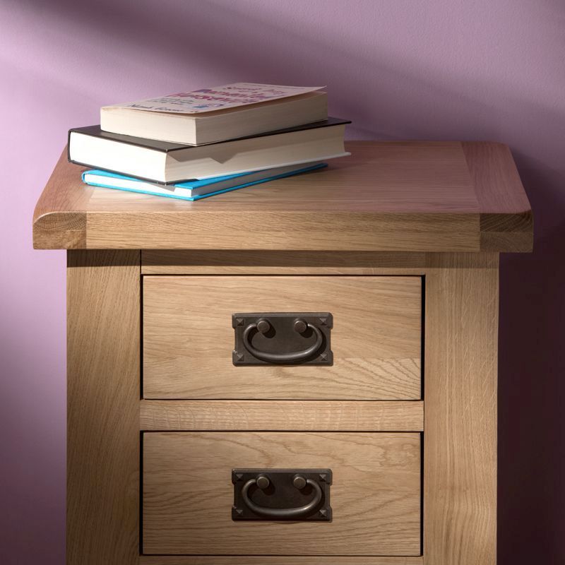 Norfolk Furniture Cotswold Oak Bedside table Natural 3 Drawers