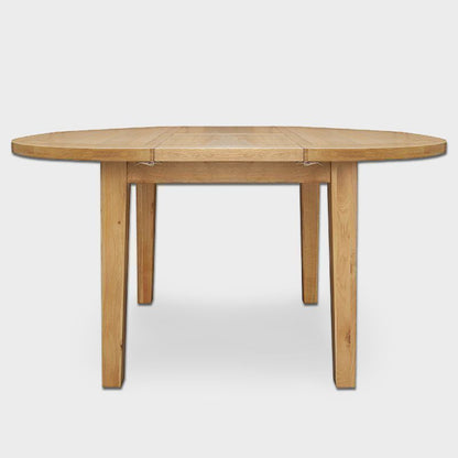 Norfolk Furniture Cotswold Oak Extending Oval Dining Table Natural 110cm