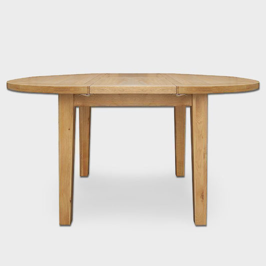 Norfolk Furniture Cotswold Oak Extending Oval Dining Table Natural 110cm