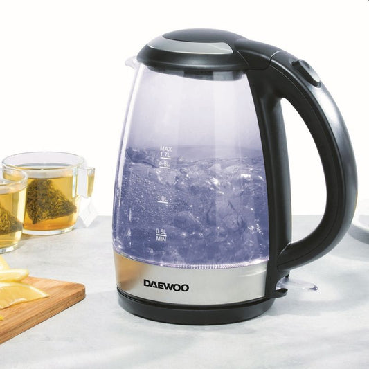 Daewoo Illuminating Easy Fill Glass Kettle By Daewoo 1.7 Litre