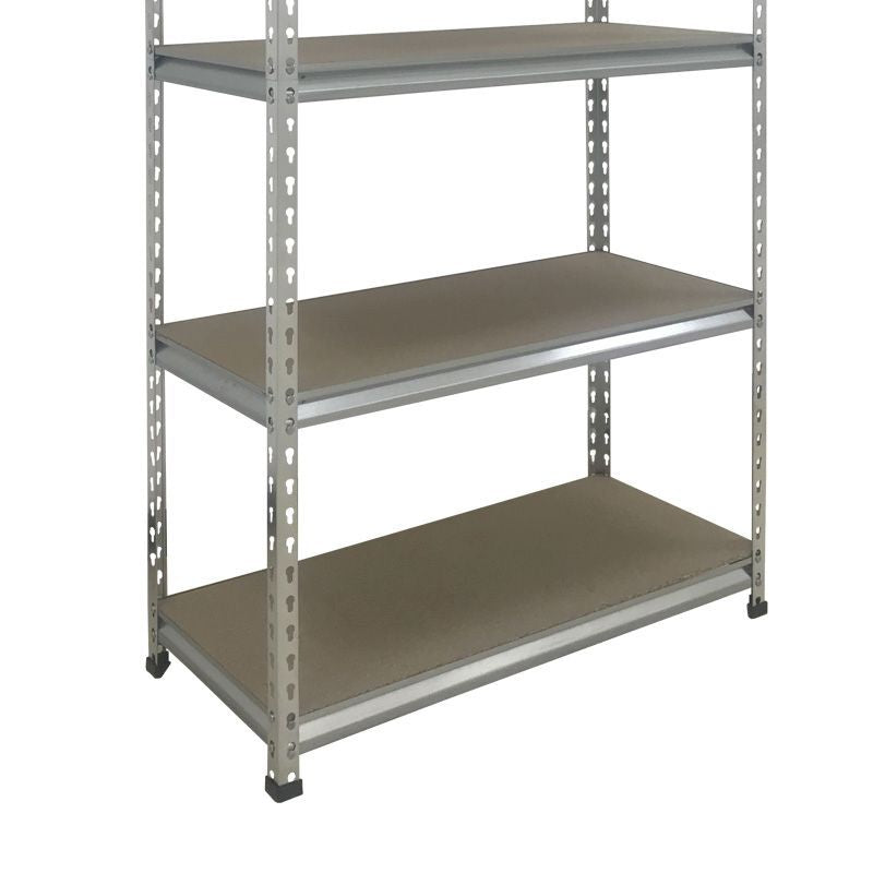 Task DIY Steel Shelving Unit 4 Tier 180cm - Silver Boltless by Task DIY