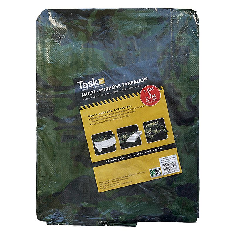 Task DIY Tarpaulin Camouflage 9 x 6 Foot