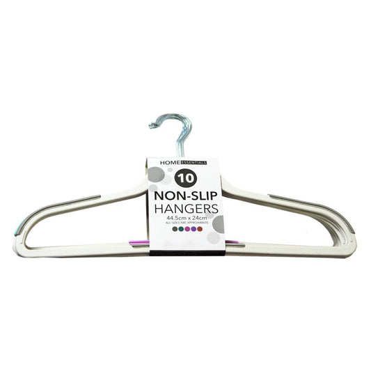 Home Essentials 10 Pack Adult Non Slip Hangers