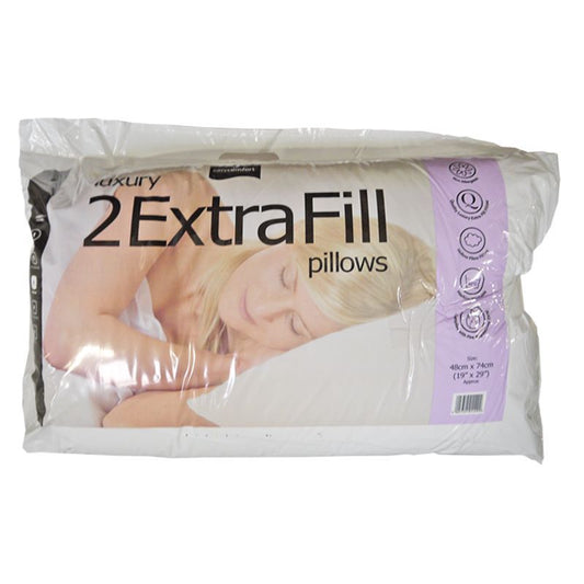 Easy Comfort Easy Comfort Extra Fill Pillow Pair