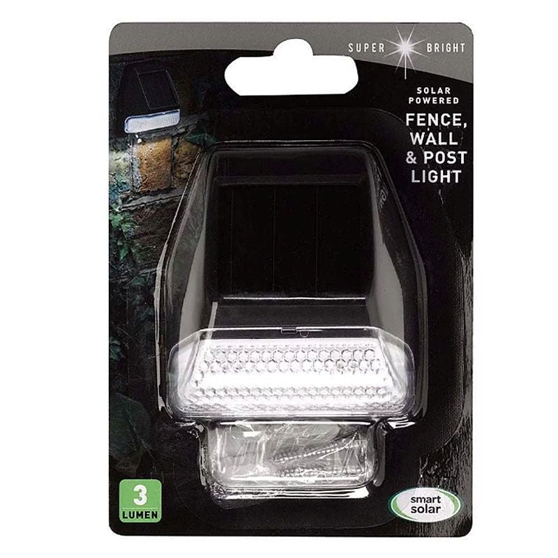 Smart Solar Solar Garden Wall Light White LED - 7.6cm SuperBright by Smart Solar