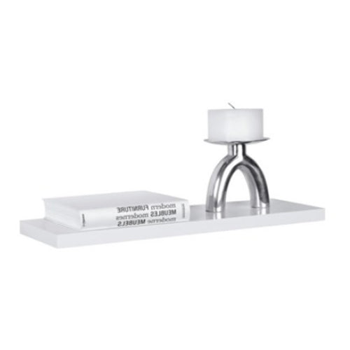 Anika 60cm White High Gloss Floating Shelf