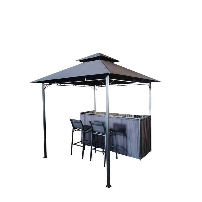 Croft Newmarket Garden Gazebo by Croft with a 2.45 x 2.45m Charcoal Canopy