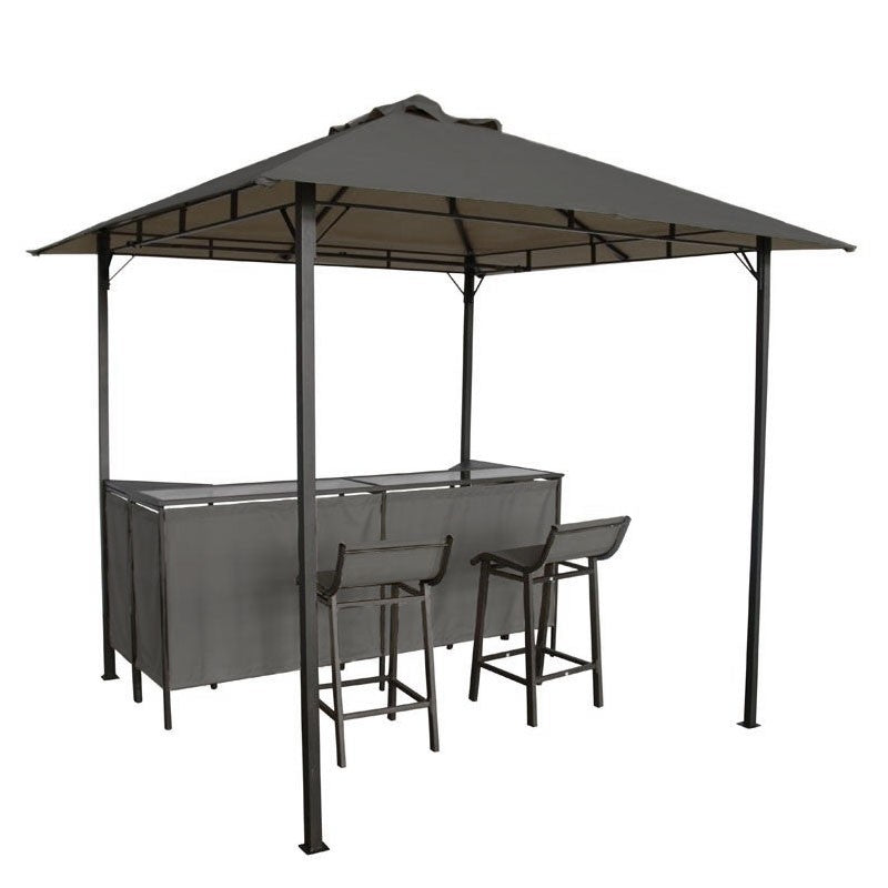 Croft Newmarket Garden Gazebo by Croft with a 2.45 x 2.45m Charcoal Canopy