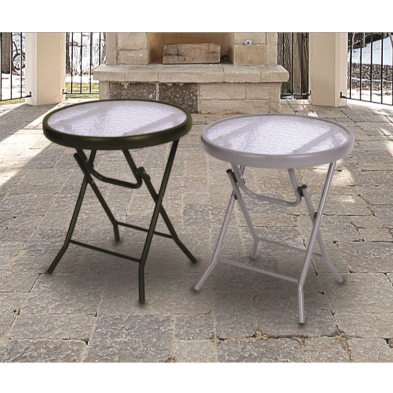 Croft Croft Fold Up Universal Silver Patio Table Garden Furniture