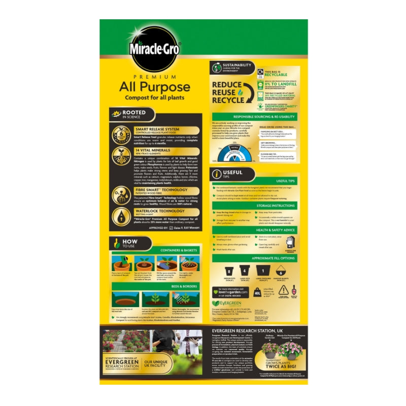 Miracle-Gro DIS Miracle-Gro All Purpose Premium Compost 2000 Litre