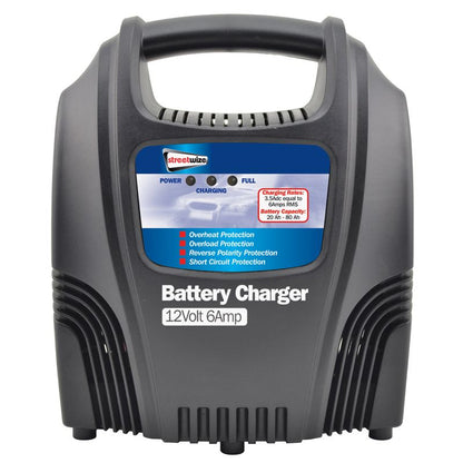 Streetwize Car Battery Charger 12 Volt 6 Amp