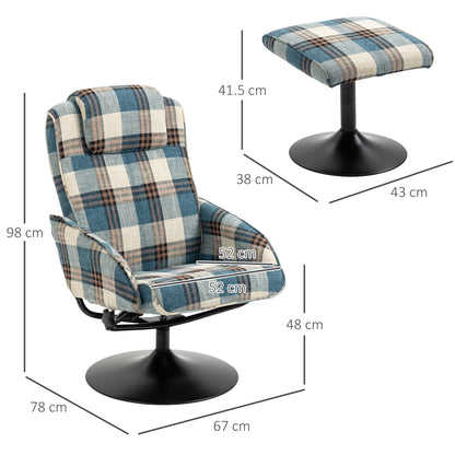 Recliner Chair and Footstool