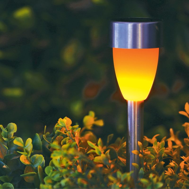 Bright Garden Solar Garden Stake Light Orange LED - 36.5cm by Bright Garden