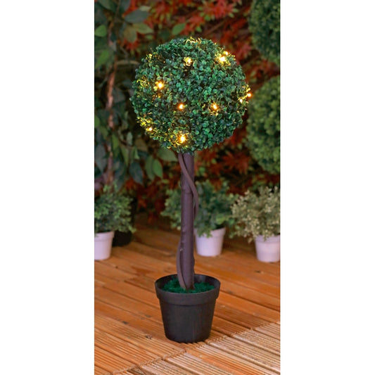 Bright Garden Solar Garden Light Topiary 20 Warm White LED - 70cm by Bright Garden