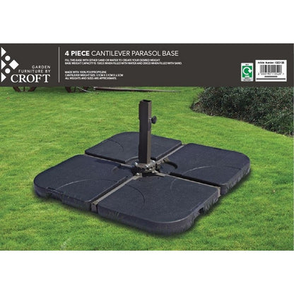 Croft Cantilever Garden 8Kg Parasol Base by Croft