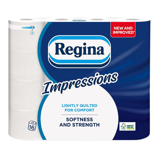 Regina Regina 3 Ply Toilet Tissue 16 Pack Impressions