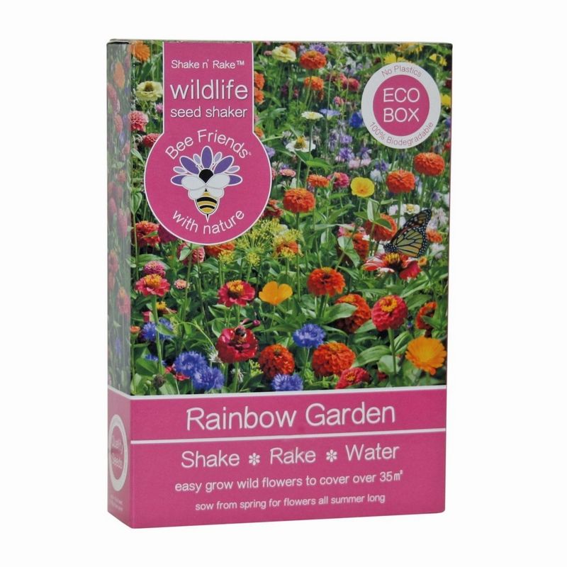 Bee Friends Rainbow Garden Seed Shaker Box