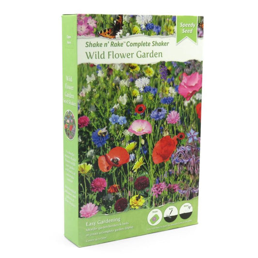 Speedy Seed Shake N Rake Wild Flower Garden Growing Seed Mix