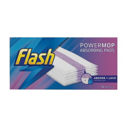 Flash Flash Power Mop Absorbent Pads Refill 16 Pack