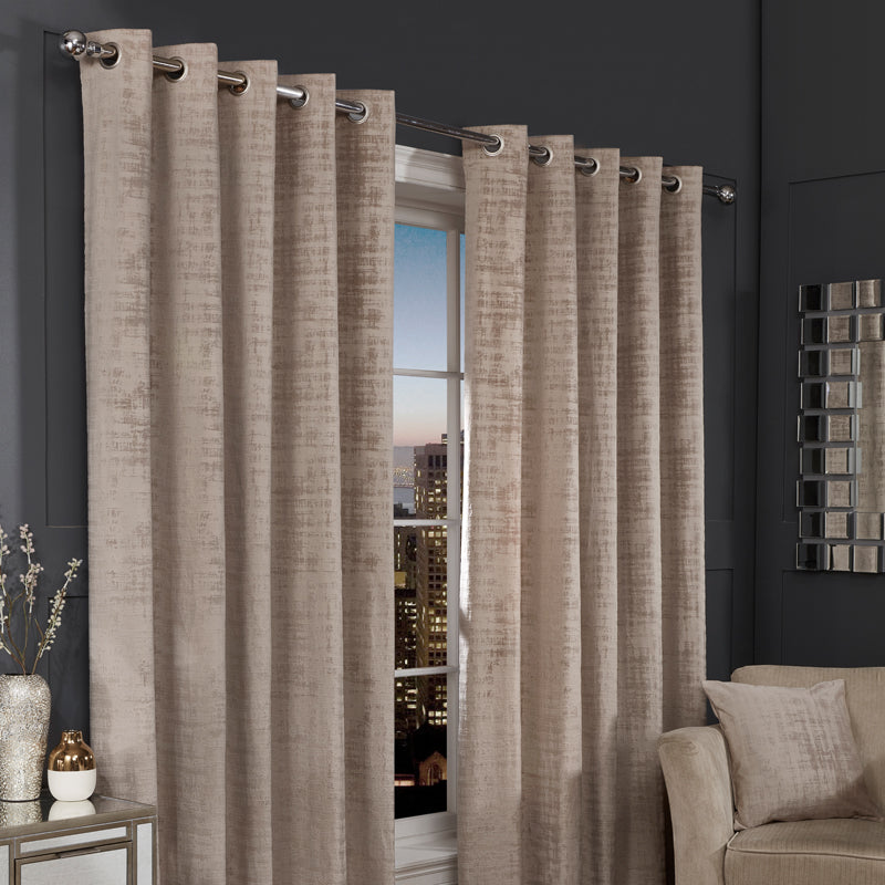 Hamilton Mcbride Hamilton McBride Mink Florence Blackout Eyelet Curtains (66" x 90")