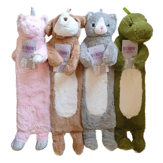 Kids Long Hot Water Bottle Unicorn