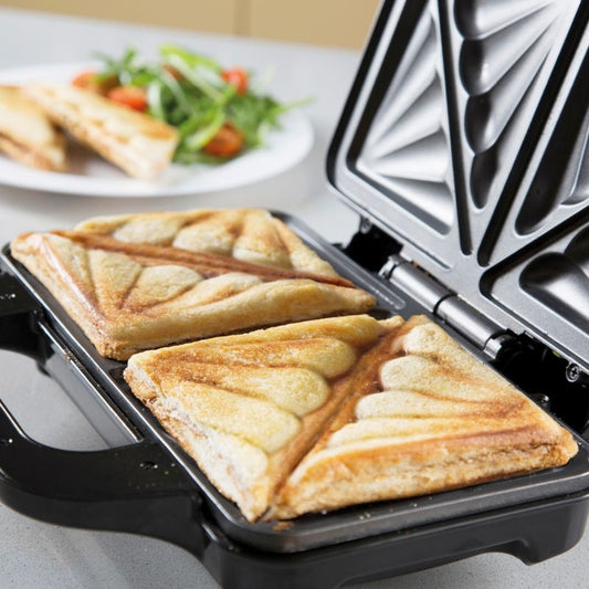 Tower Double Sandwich Toaster Deep Fill - Rose Gold 900W