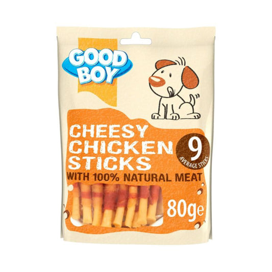 Good Boy Good Boy Cheesy Chicken Sticks 80g