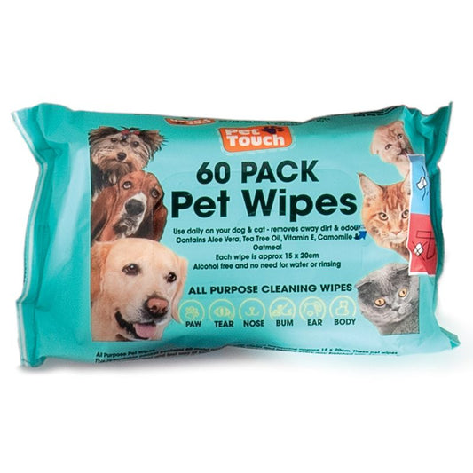 ValuePlus Pet Wipes All Purpose 60 Pack