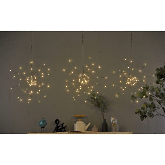 Bright Garden Solar Garden String Lights 180 Warm White LED by Bright Garden