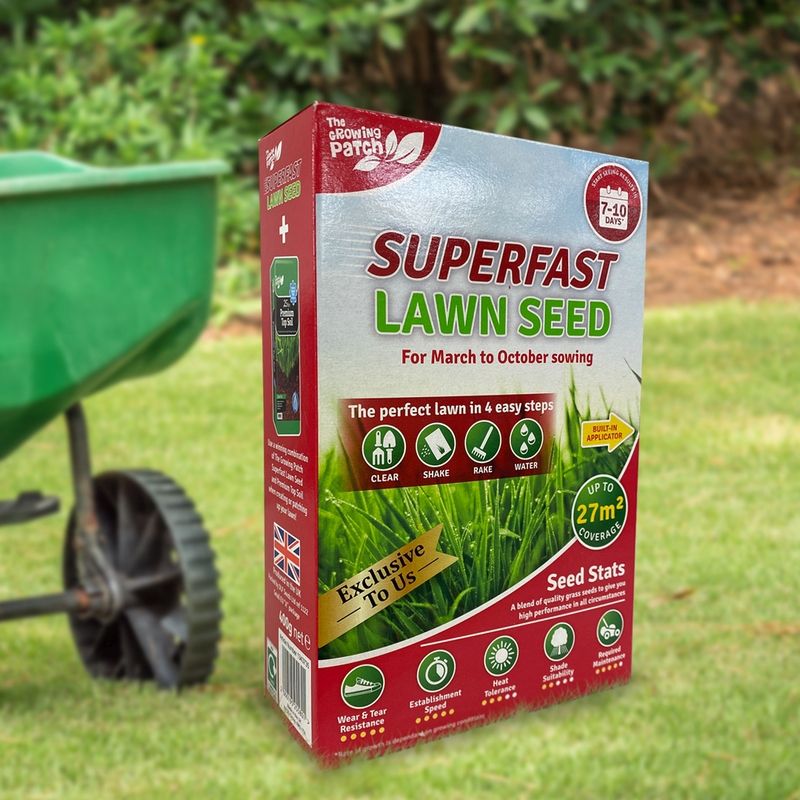 Growing Patch Superfast Lawn Seed 400g 27sqm